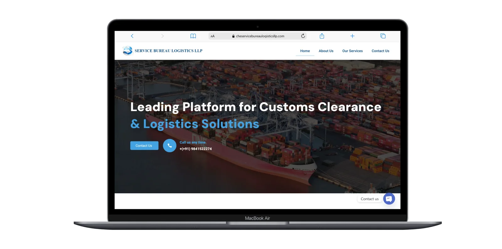 Service Burau Logistics LLP website preview